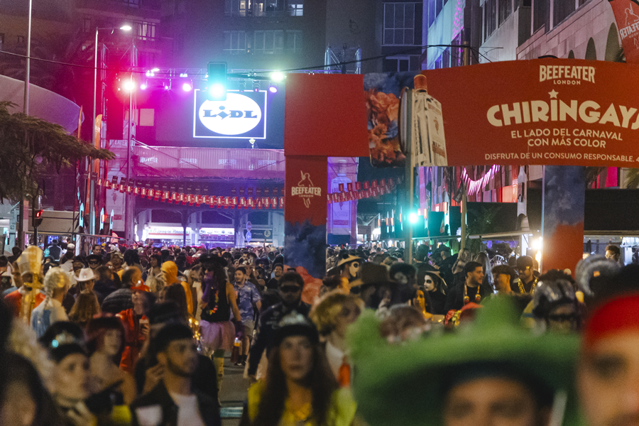 El Carnaval de «Las Vegas» cierra la noche del lunes y el martes de carnaval sin incidentes destacables y con la recogida de 4.500 kilos de residuos