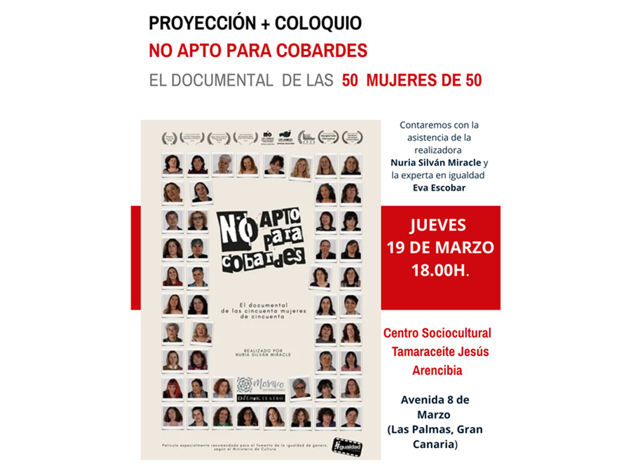 El Ayuntamiento organiza el ciclo 'Mujeres en Primer Plano' con proyecciones y coloquios para visibilizar el papel de las mujeres