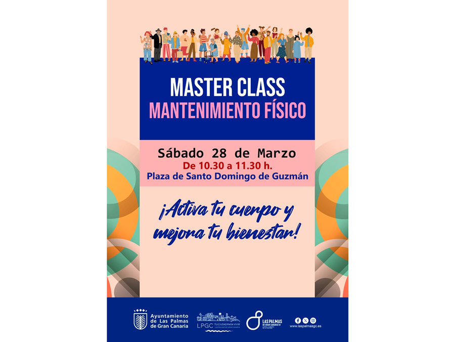 El Ayuntamiento continúa el programa de master class itinerantes con una sesión de mantenimiento físico en Vegueta