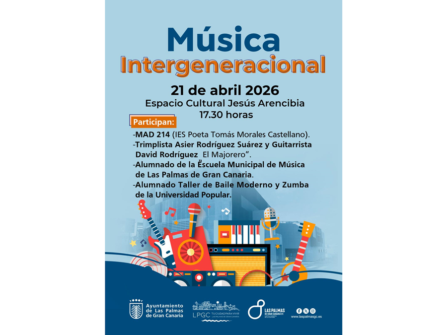 El Ayuntamiento celebra un encuentro de música intergeneracional en el Espacio Cultural Jesús Arencibia