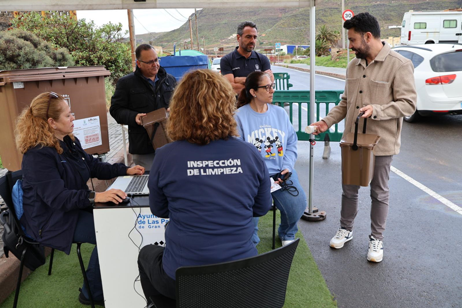 El quinto contenedor avanza en la ciudad y llega a Cañada Honda