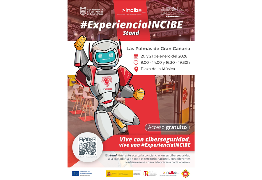 Las Palmas de Gran Canaria acoge la #ExperienciaINCIBE para formar en ciberseguridad a la ciudadanía y empresas