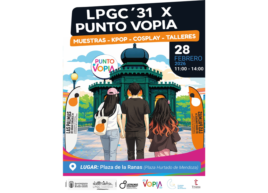 La candidatura LPGC'31 promueve junto al Punto Vopia los espacios urbanos creativos para la infancia y juventud