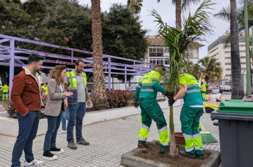 Parques y Jardines y Limpieza inauguran en La Paterna la VI fase de actuaciones conjuntas