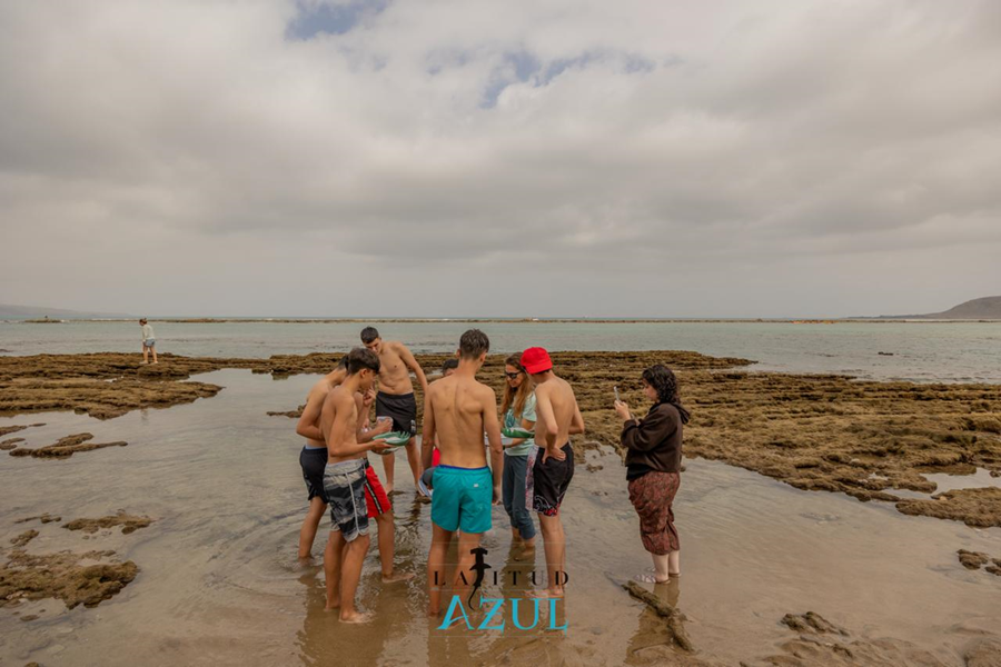 Las Canteras se convierte en un aula científica con el proyecto 'Laboratorio Marino' con la colaboración de Ciudad de Mar
