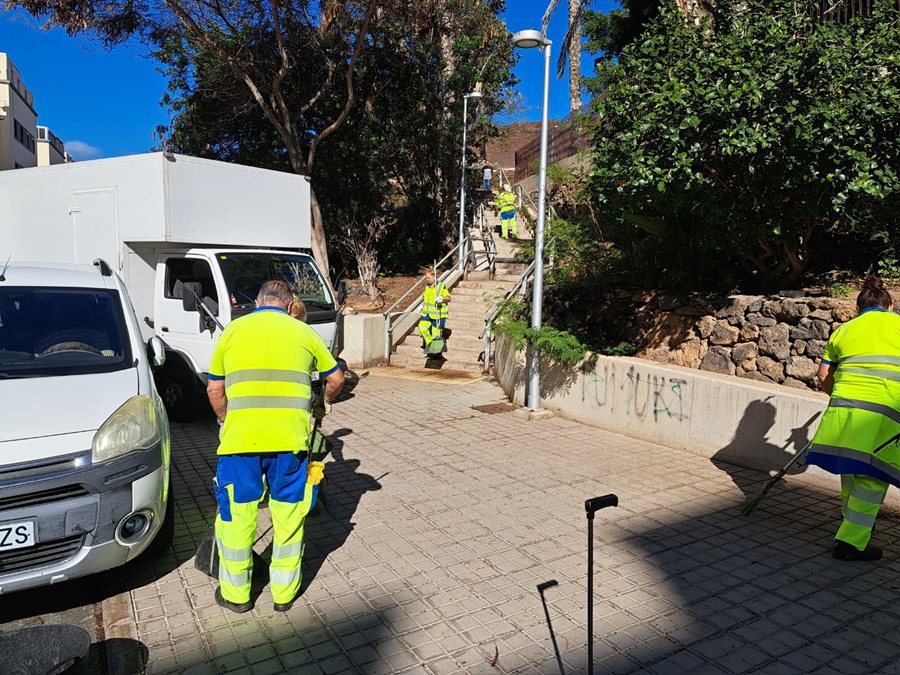 El Ayuntamiento avanza en la ejecución del Plan de Higiene Urbana con la Fase V, que alcanza ya su ecuador