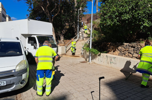 El Ayuntamiento avanza en la ejecución del Plan de Higiene Urbana con la Fase V, que alcanza ya su ecuador