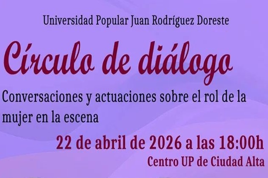 La Universidad Popular Juan Rodríguez Doreste organiza un 'Círculo de diálogo' sobre el papel de la mujer en las artes escénicas